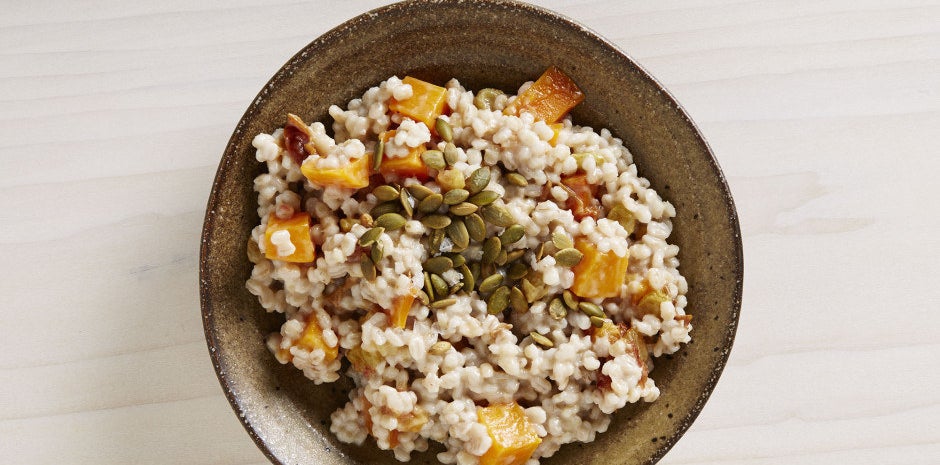 Breakfast: Morning Barley with Squash, Date, and Lemon Compote