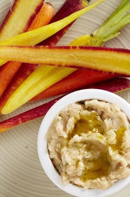 Snack: Butternut-Tahini Sauce with Carrot Sticks