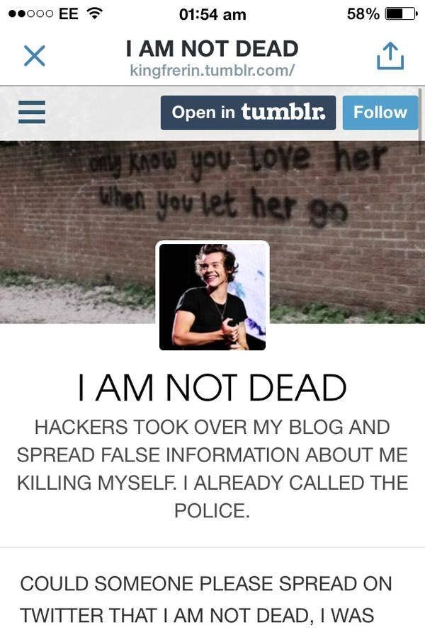 A Bunch Of Trolls Are Trying To Get Kids On Tumblr To Commit Suicide