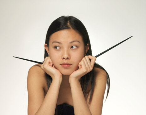 Discover you can still hold chopsticks.