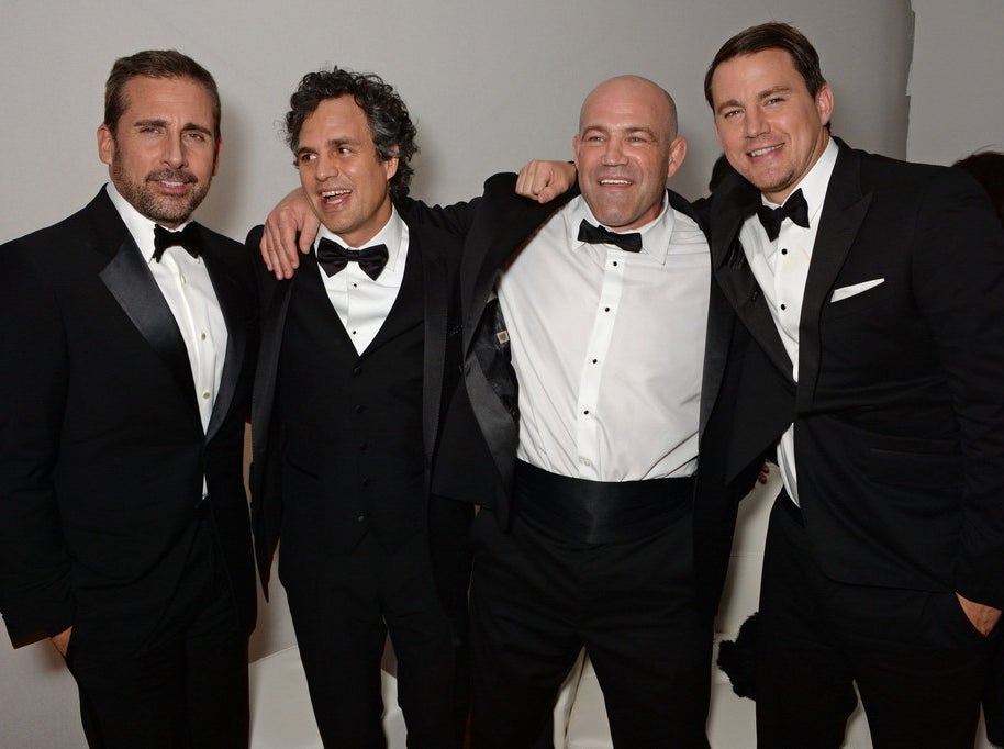 Steve Carell, Mark Ruffalo, Mark Schultz and Channing Tatum