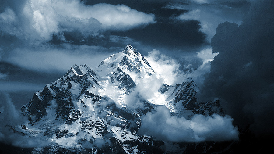 Nanga Parbat is the 9th highest mountain in the world and is located in Pakistan. The difficulty of climbing Nanga Parbat is about the same as K2. The southern side of the mountain is the largest mountain face in the world. The mountain is sometimes nicknamed "The Man Eater."