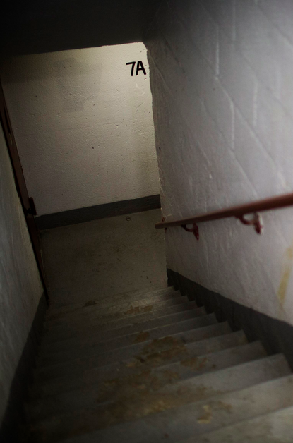 The stairwell where Akai Gurley was shot by officer Peter Liang.