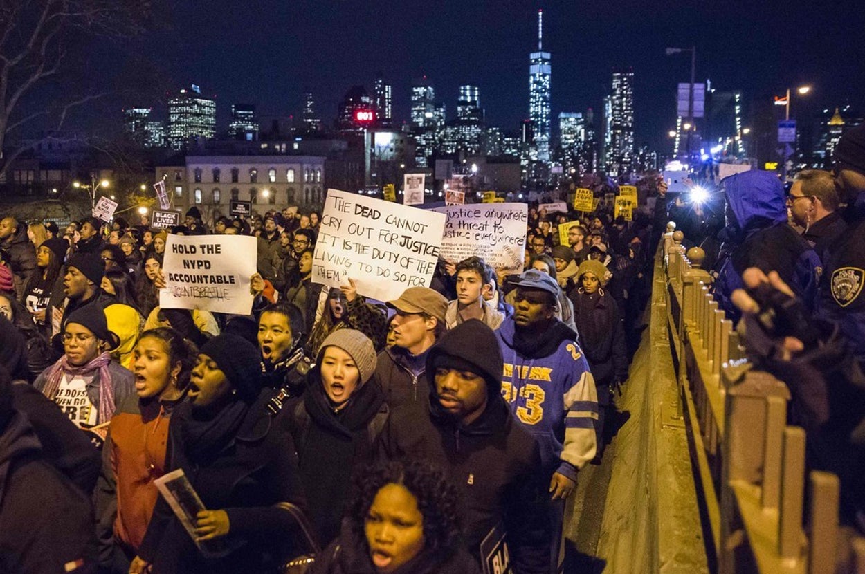 Several Arrested During Second Night Of Protests After Eric Garner Decision