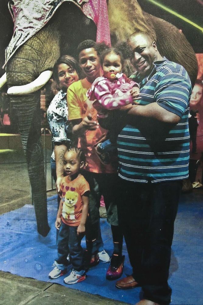 Eric Garner, right, with his children during during a family outing.