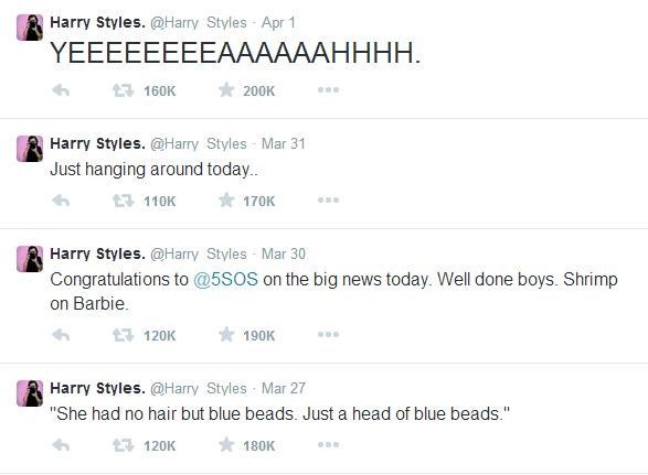 his tweets are just as endearing.