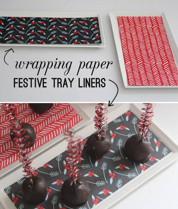 How to Create Drawer Liners from Prettty Wrapping Paper