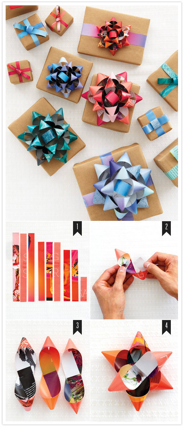 Pretty cool to make out of scraps of wrapping paper!