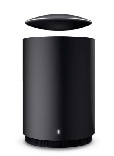 The fact that it levitates is an insanely cool feature, but it's actually for a practical reason: "360° sound projection reduces sound wave absorption into surfaces by levitating above the subwoofer charging station." In layman's terms: It makes music sound better.