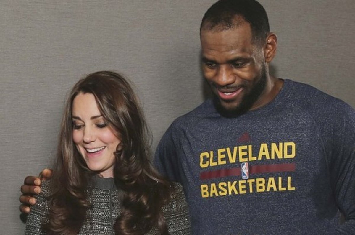 LeBron James Got A Little Too Friendly With Kate Middleton