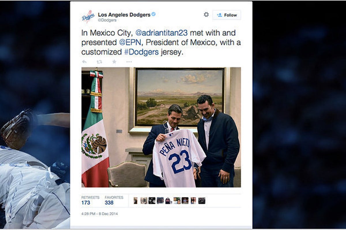 The Dodgers Gave Mexico's President A Custom Jersey And People Aren't Happy  About It