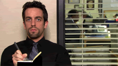 Image result for ryan takes notes the office gif