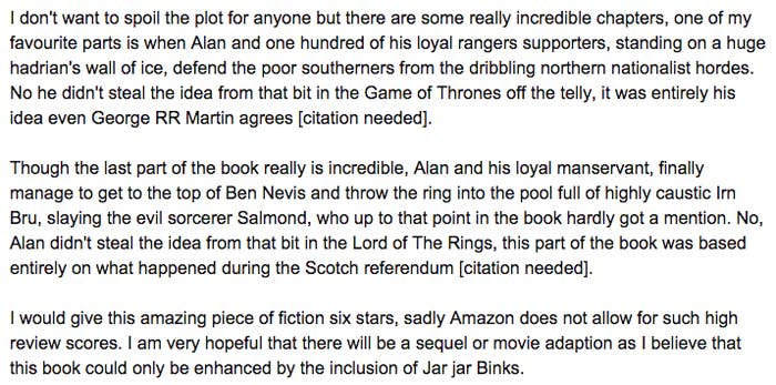 Scottish Nationalists Have Hijacked The Amazon Reviews Of - 