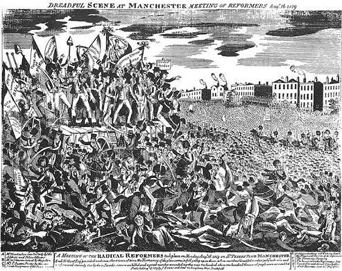 The massacre at Peterloo led to voting rights for the common man, ushering in Britain's modern democracy.