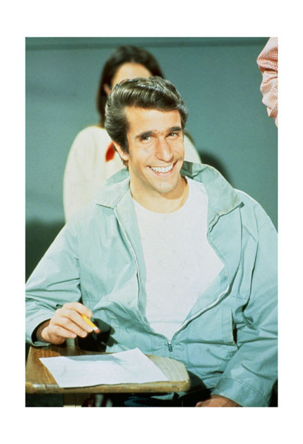 ABC executives wanted Fonzie to wear a windbreaker in his first appearance because they felt the leather jacket made him look like a hoodlum. Series creator, Gary Marshall, eventually convinced them to allow Fonzie to wear his leather jacket (in scenes that only also featured his motorcycle). Marshall than told ABC to place Fonzie's motorcycle in every single one of Fonzie's scene, which soon led to the agreement that Fonzie could always wear his famous leather jacket.
