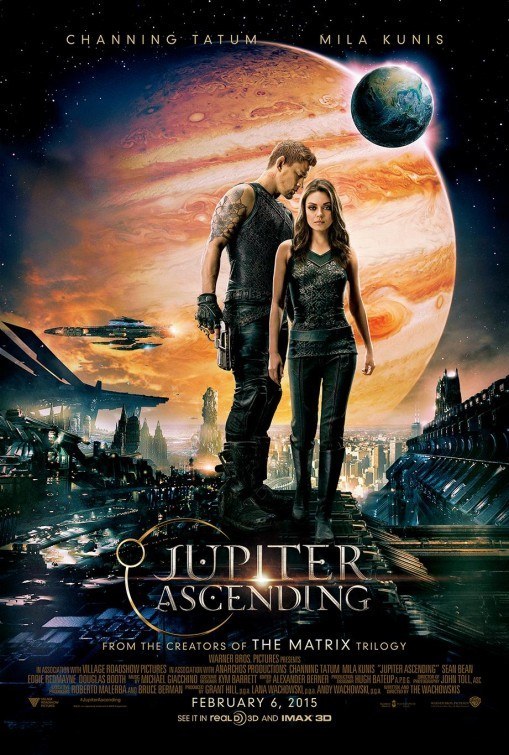 Written and directed by Andy Wachowski & Lana Wachowski, Jupiter Ascending stars Channing Tatum, Mila Kunis, Eddie Redmayne and Sean Bean and releases wide on February 6th