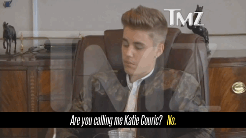 Except you did just call him Katie Couric