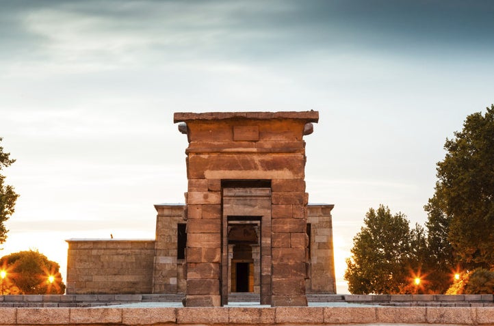 Templo de Debod en Madrid.