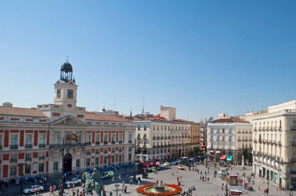 Plaza de la Puerta del Sol en Madrid.