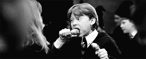 Ron likes food. Ron eats food.