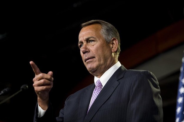 Speaker of the House John Boehner, R-Ohio, holds his weekly press conference in the Capitol on Jan. 8, 2015.