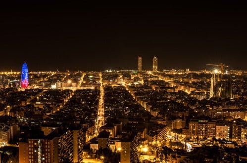 Barcelona de noche.