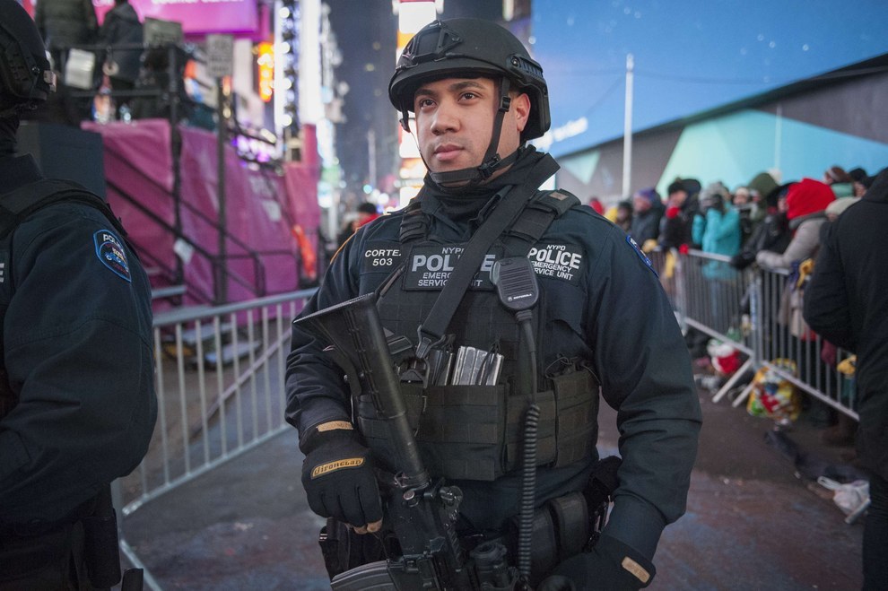 Under shop armor police