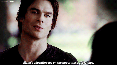 Damon wins for best one-liners and nicest eyes. Elena and Stefan might sometimes hate him, but at the end of the day he’s the one who repeatedly saves their lives. And he looks really good doing it.