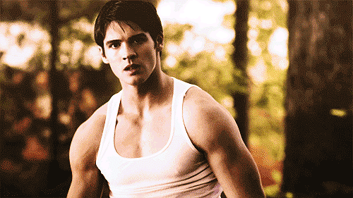 Jeremy is so sexy and so underrated. He peaked in season 3 when his vampire hunting exercises gave him the dreamiest muscles on the planet. Bonnie is one lucky bitch.