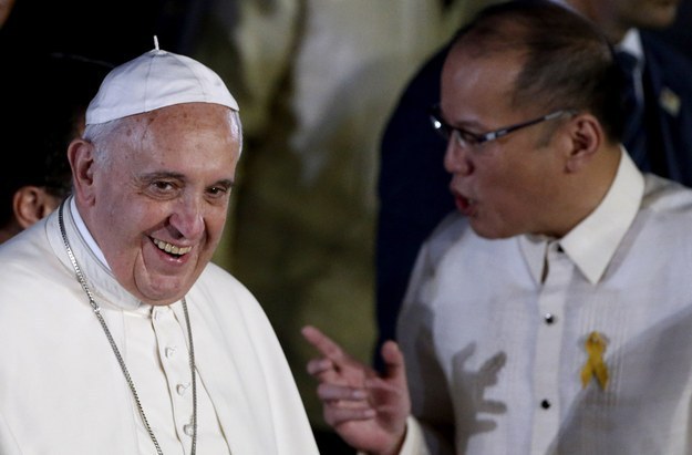 Pope Francis and Philippines President Benigno Aquino on Thursday