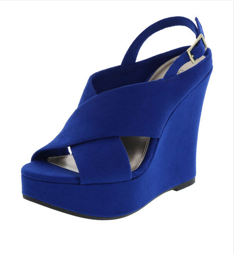 closed toe wedges payless