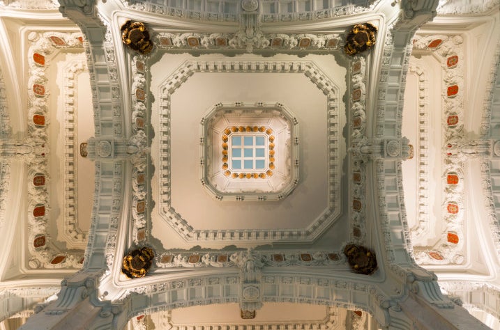 Techo del Palacio de Cibeles en Madrid.