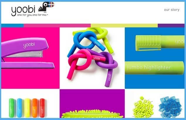 Yoobi sells colorful school and office supplies, and donates the same number of supplies purchased to U.S. schools in need. See all their products here.