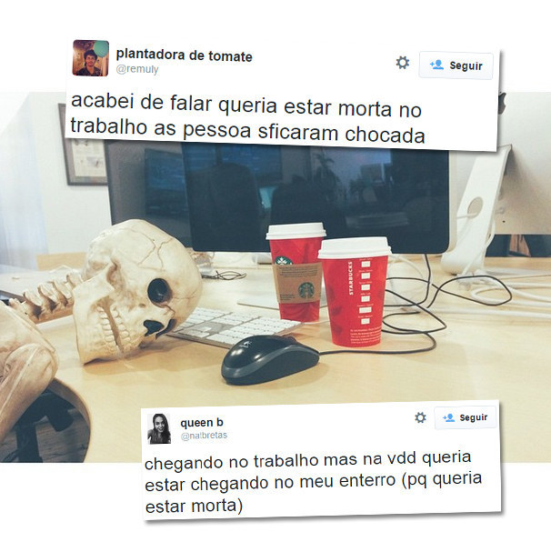Deste tuíte e deste tuíte.
