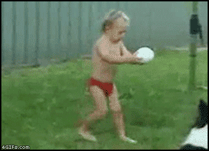 But then, this baby is equally terrible at sports. While his build up is impressive, ultimately we have to say this kid gets no points.