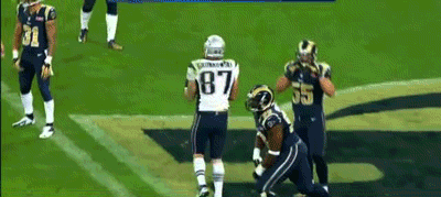By "Rob Gronkowski" I mean "an illegal football robot" and by "somehow" I mean "created in a lab." It's so obvious.