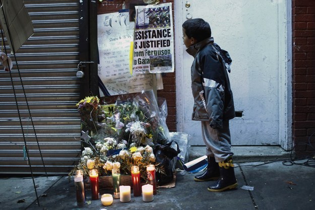 The memorial on Dec. 3, 2014.