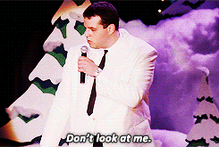 When you were eating in public and people started staring at you.