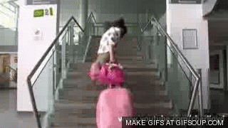 If that's all hand luggage, someone's going to smash the place up.