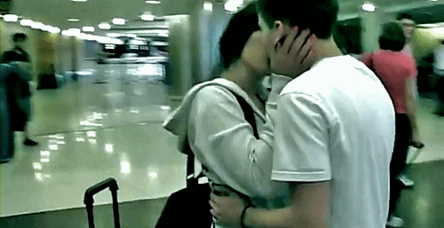 Do they need to PDA right through until they board the plane?