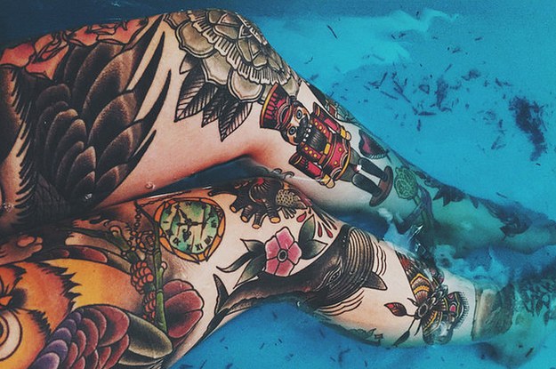 Leg sleeve tattoo 4 | Leg sleeve tattoo, Leg tattoos women, Full leg tattoos