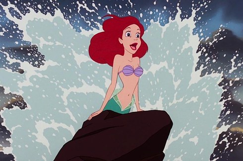 Ariel cartoon hair