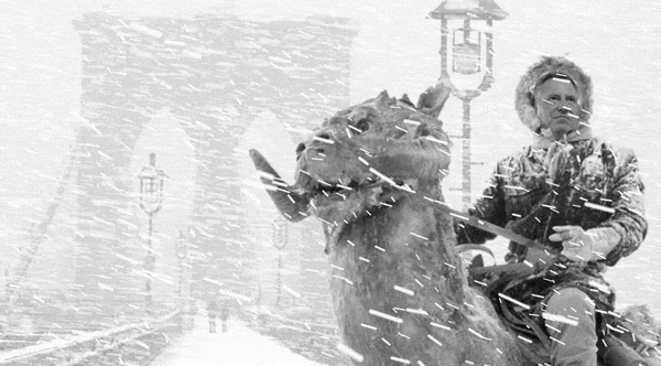 The villain De Blizzard tries to shut down the city, but don't worry, De Blasio already did that.