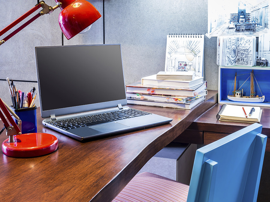 A clean space goes a long way. It's also nice to have some stuff on your desk that you actually like looking at.
