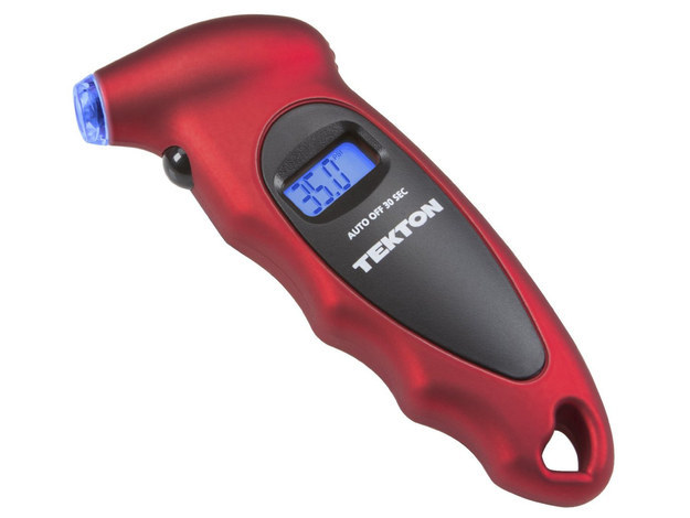 Easily know your tire pressure with Tekton's Digital Tire Gauge.
