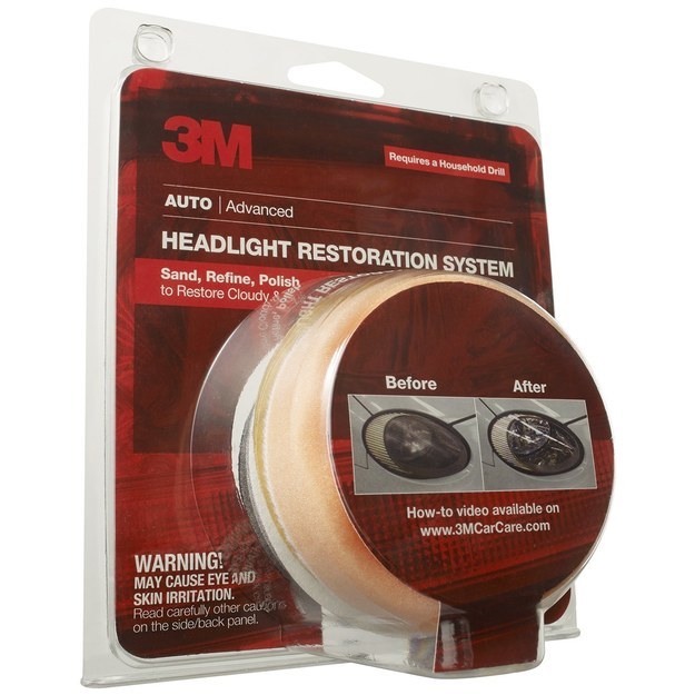 Give new life to your headlights with 3M's Headlight Lens Restoration Kit.