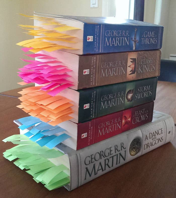 Q: Could an e-reader show all the carnage in one glance?A: No.