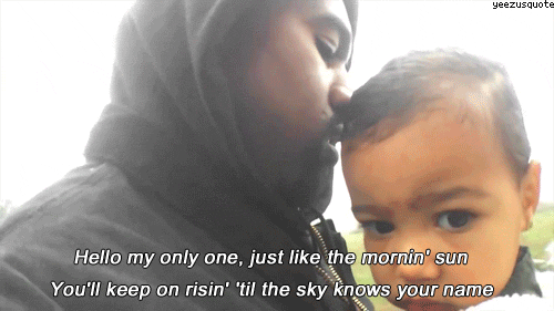it's like North was born to do this or something. SO POISED.