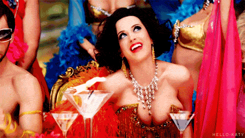 It's OK to be a little buzzed (obviously), but you don't want to be so drunk that you won't remember Katy's show...