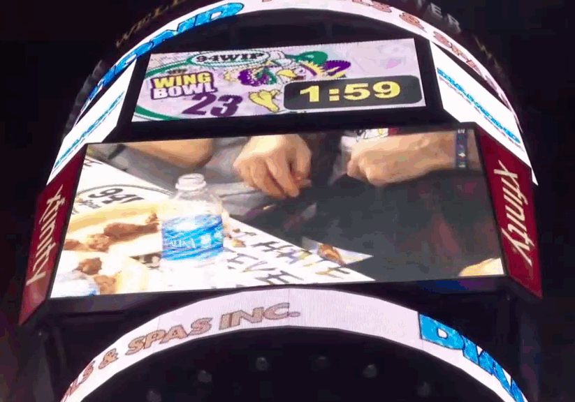 Retired professional wrestler Mick Foley was ejected from Philadelphia's Wing Bowl 23 when officials reportedly witnessed him hiding uneaten chicken wings into his fanny pack during the competition. He didn't have a chance — Pat Bertoletti won the Wing Bowl, eating 444 wings in 26 minutes.